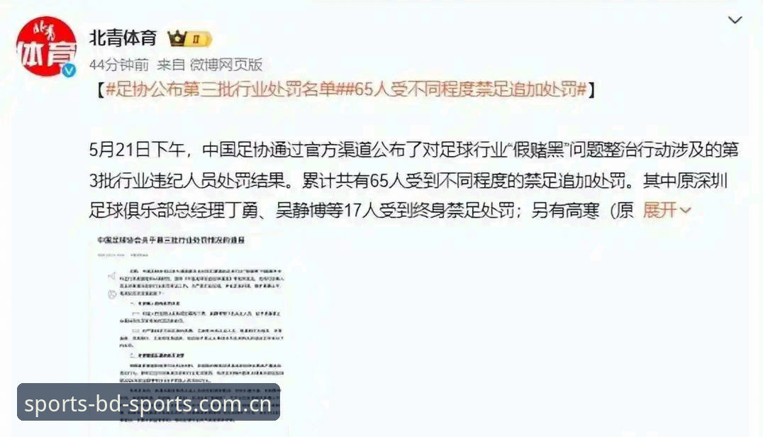 半岛体育平台常见问题 中国足协第三批禁足名单深度评测:65人受罚背后的行业乱象与整治信号